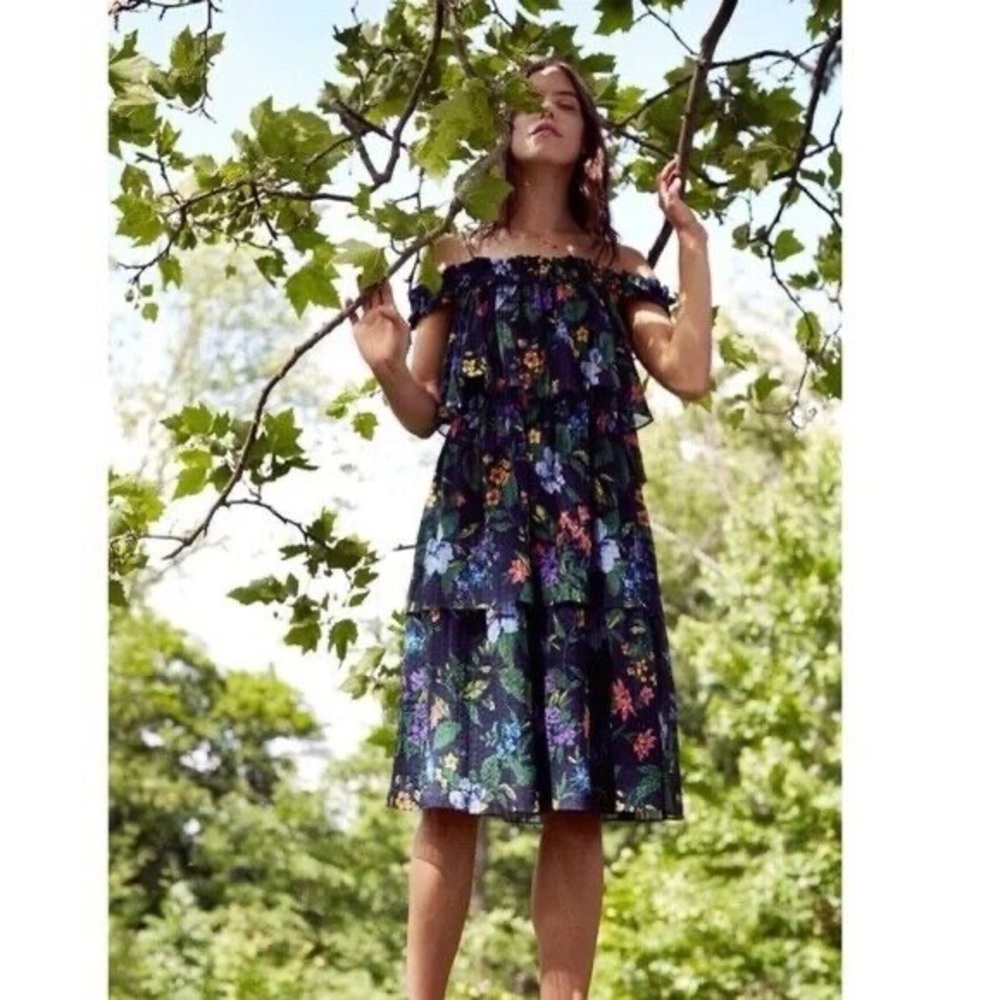 NEW Club Monaco Monti Tropical Floral Dress. Size 4